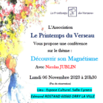 CONFERENCE : découvrir son magnétisme