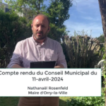 Compte-rendu du conseil municipal du 11 avril