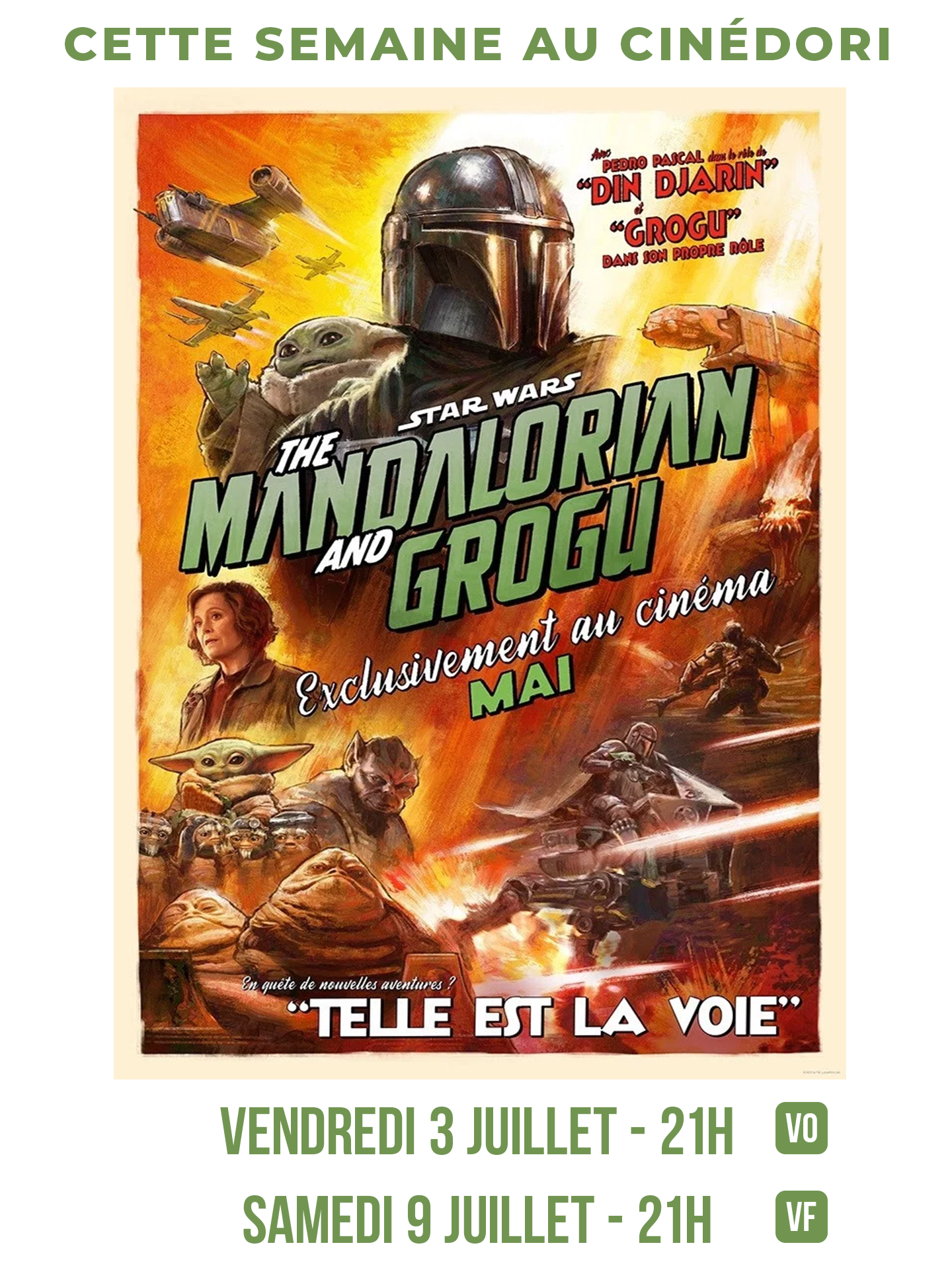 CINEDORI : The mandalorian et Grogu